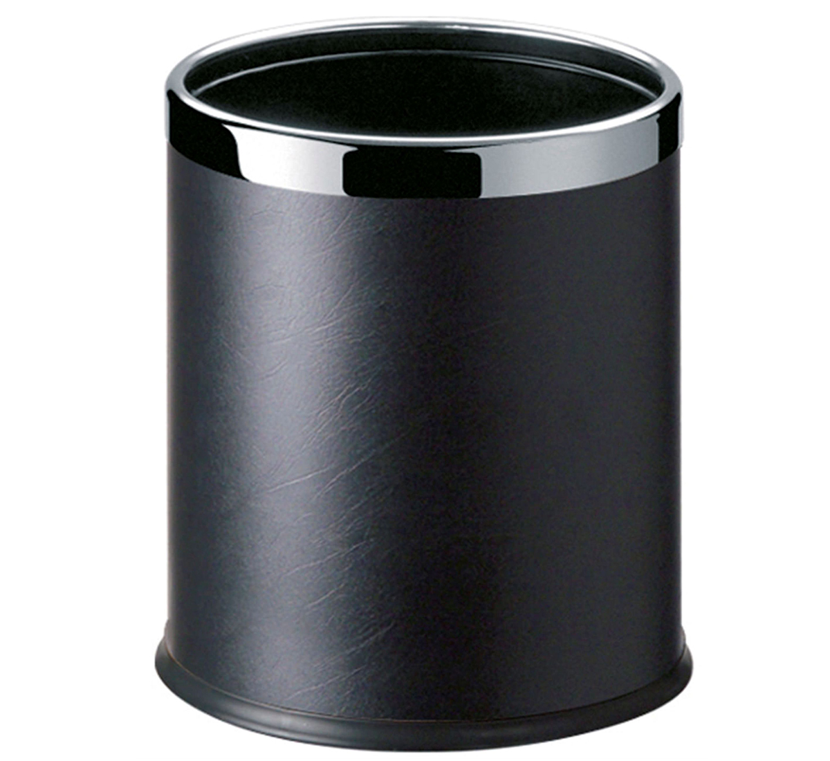 Brown round room dustbin with open top