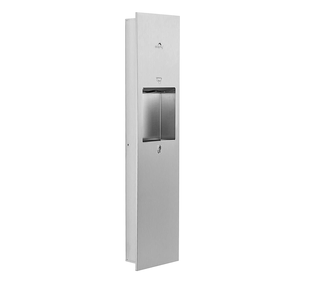 24 L Stainless Steel Recessed Panel With Waste Bin
