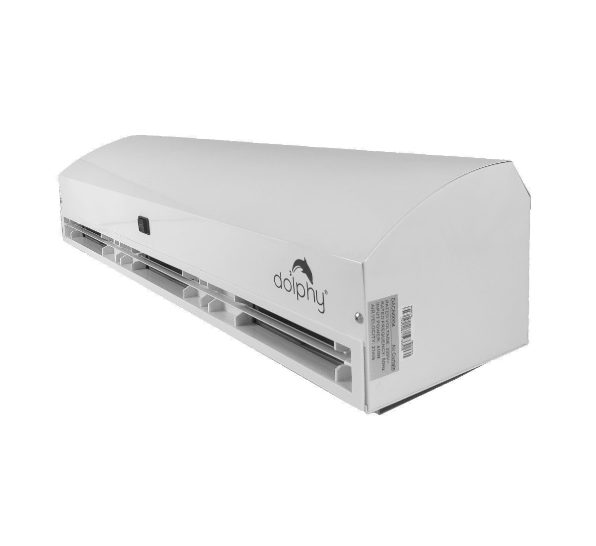 White metal air curtain with single phase 