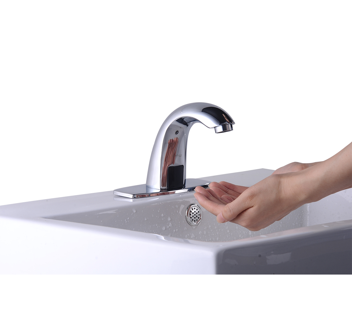 Silver infrared sensor sensor tap basin mount 