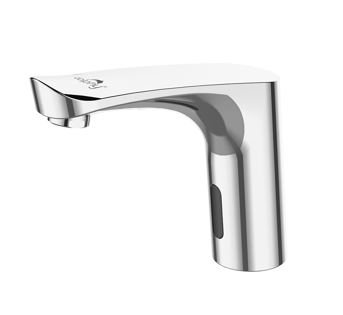 Silver infrared sensor tap basin mount