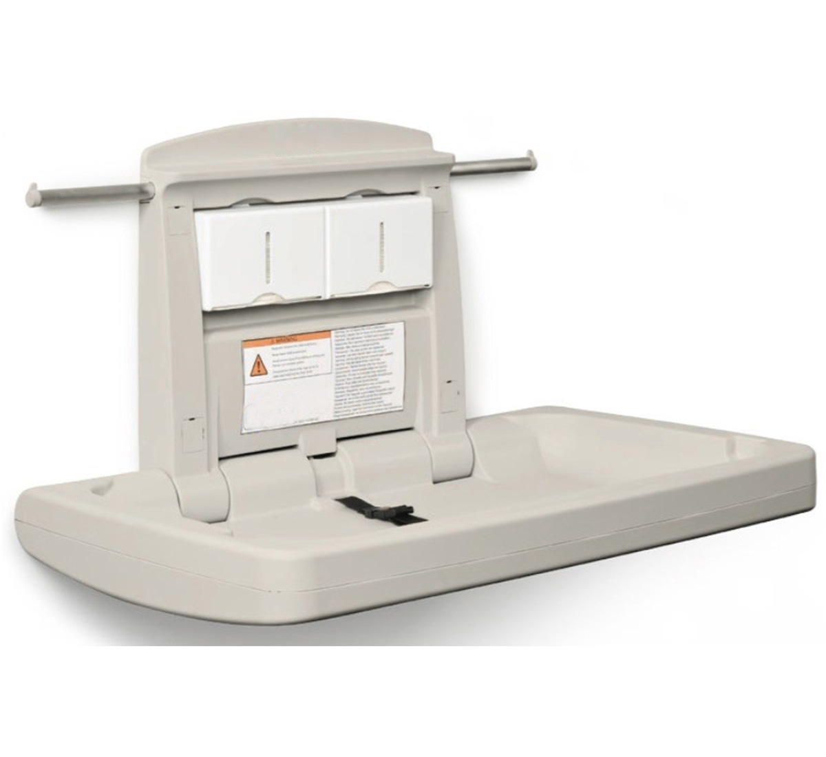 White HDPE baby changing station 25kg