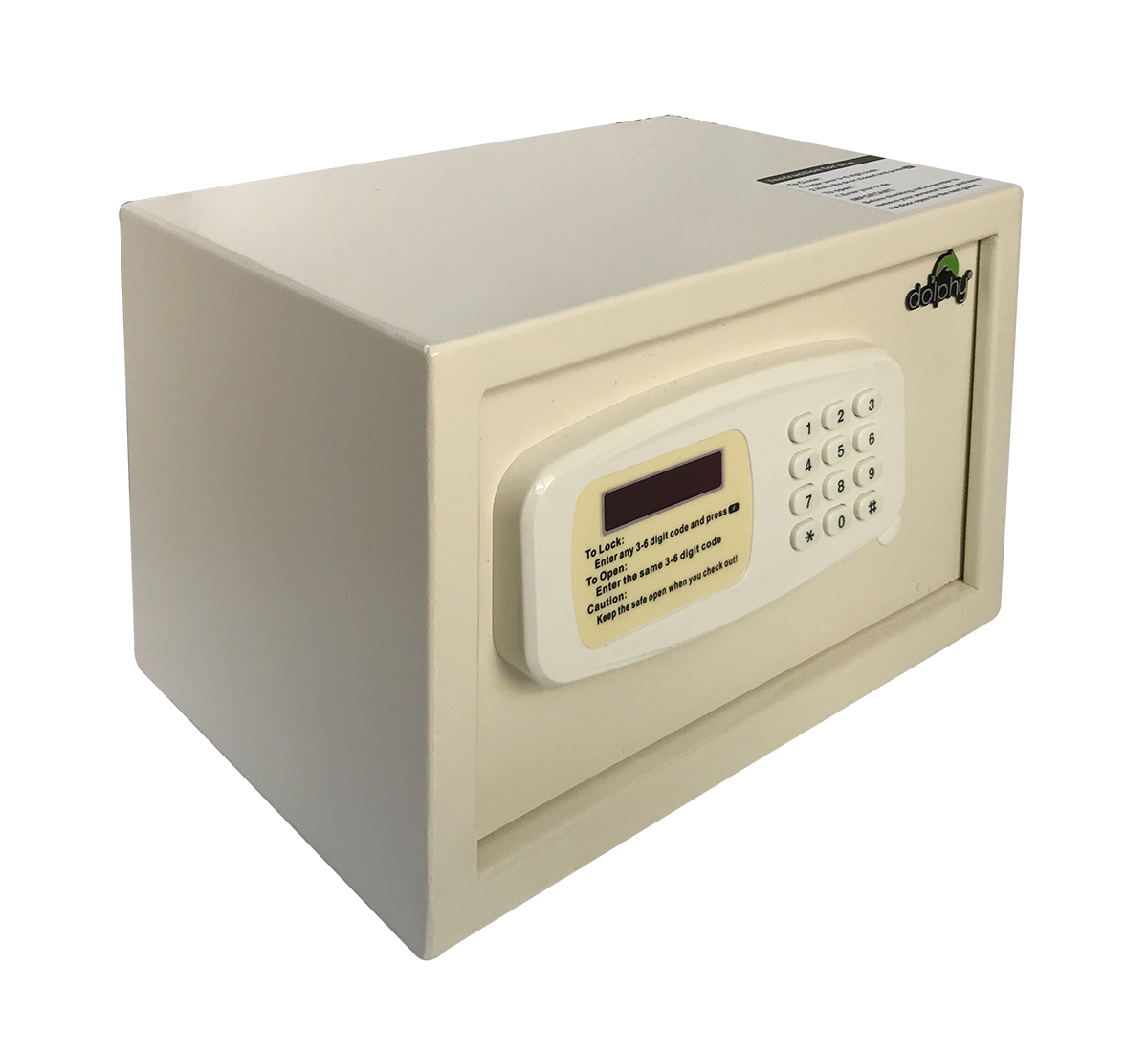 White Electric Safe With led display Screen