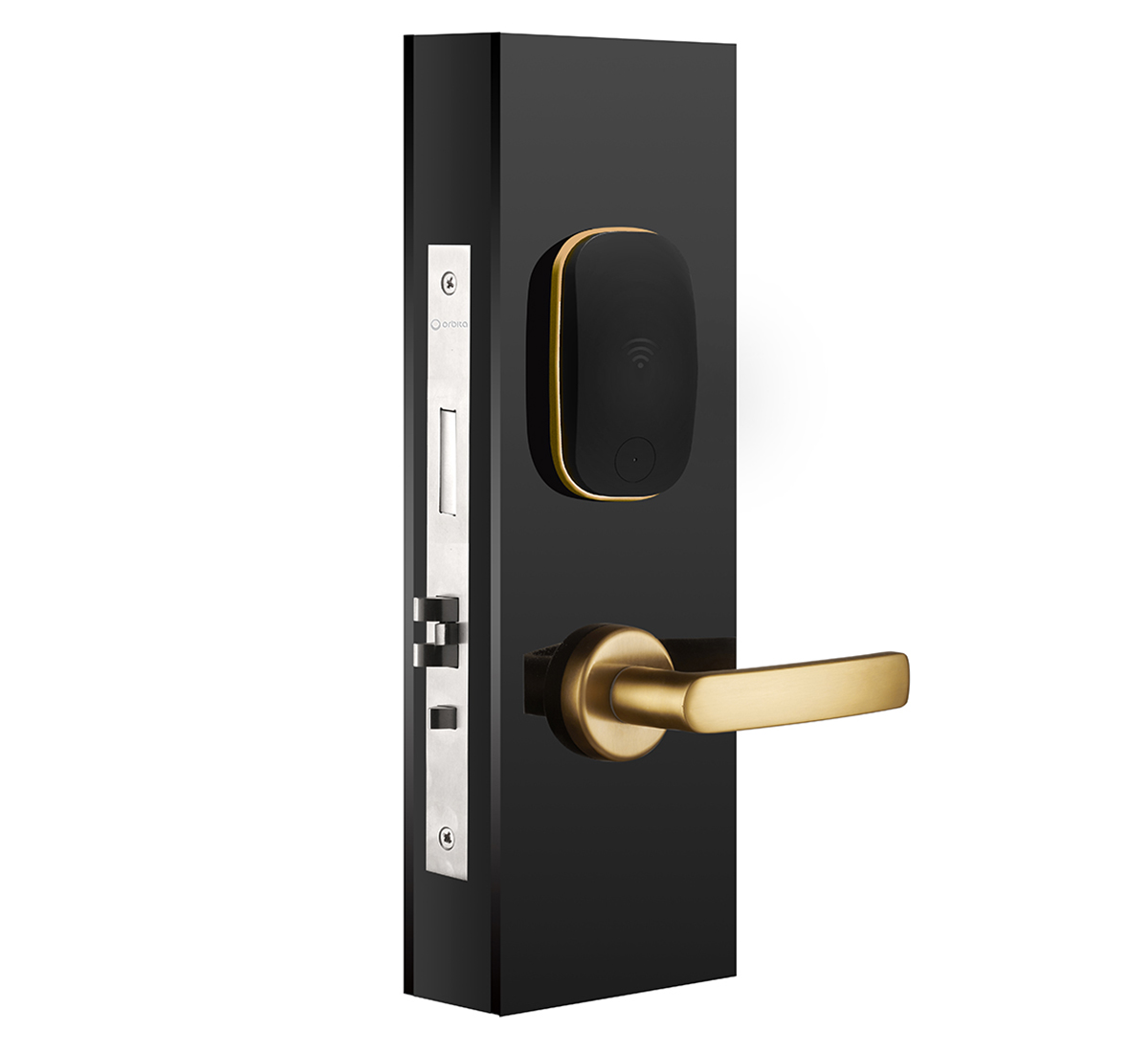Black RFID Door Lock Extruded Aluminum