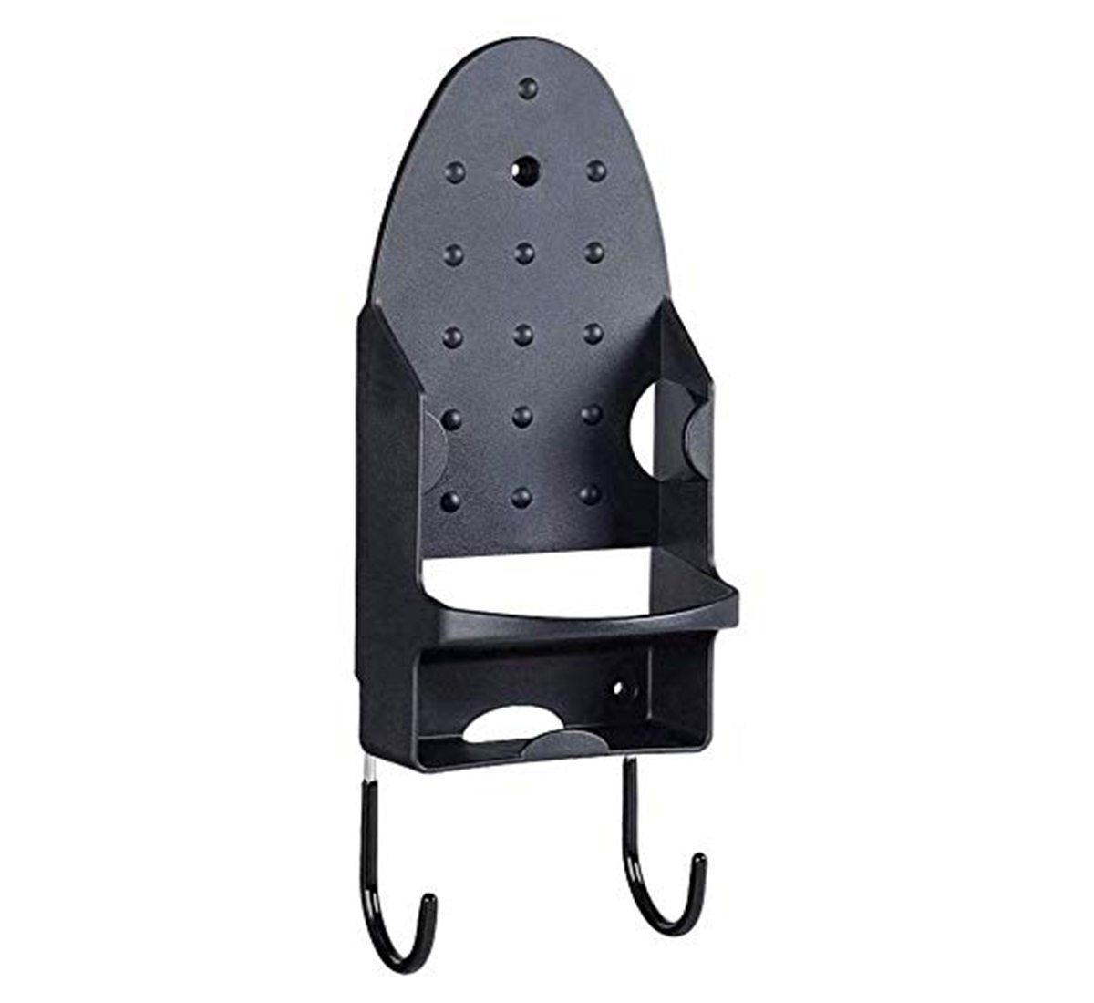 Black anti flame iron holder with hanger