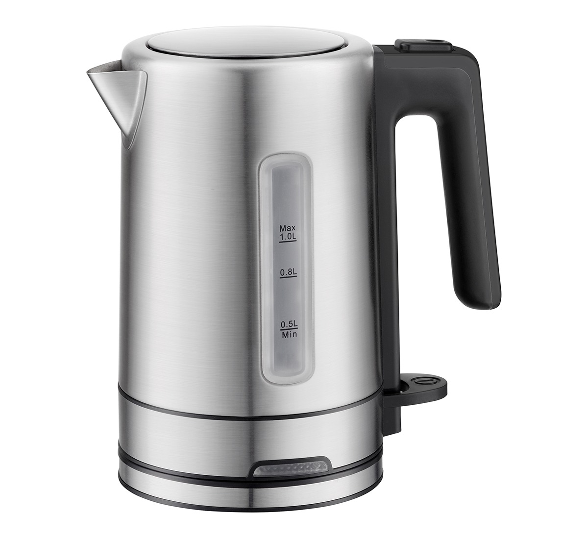 1ltr Silver Stainless Steel Electric Kettle

