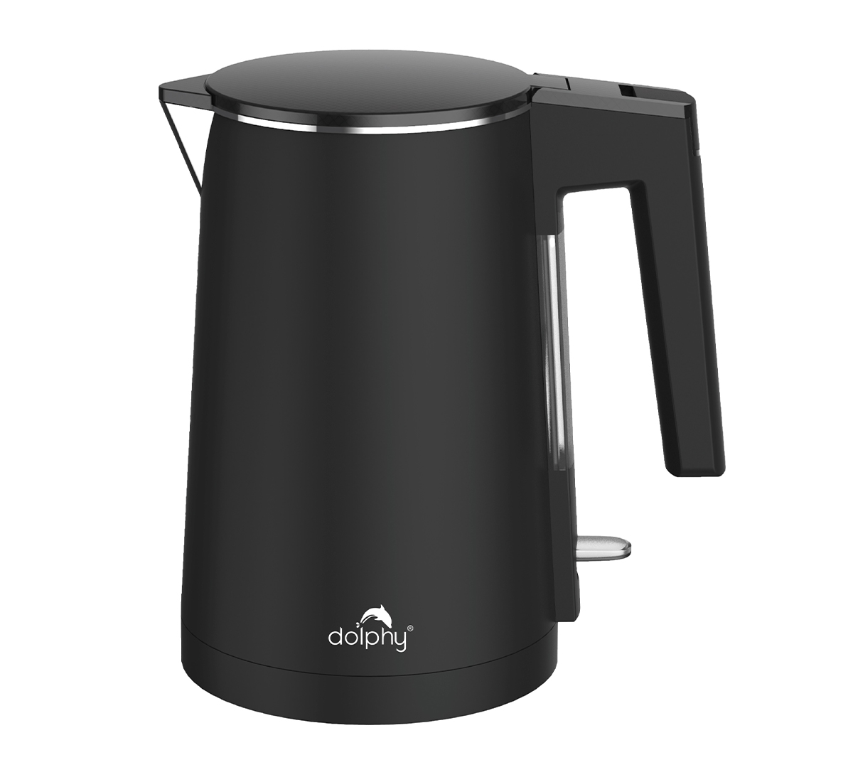 0.8L Stainless Steel Black Electric Kettle