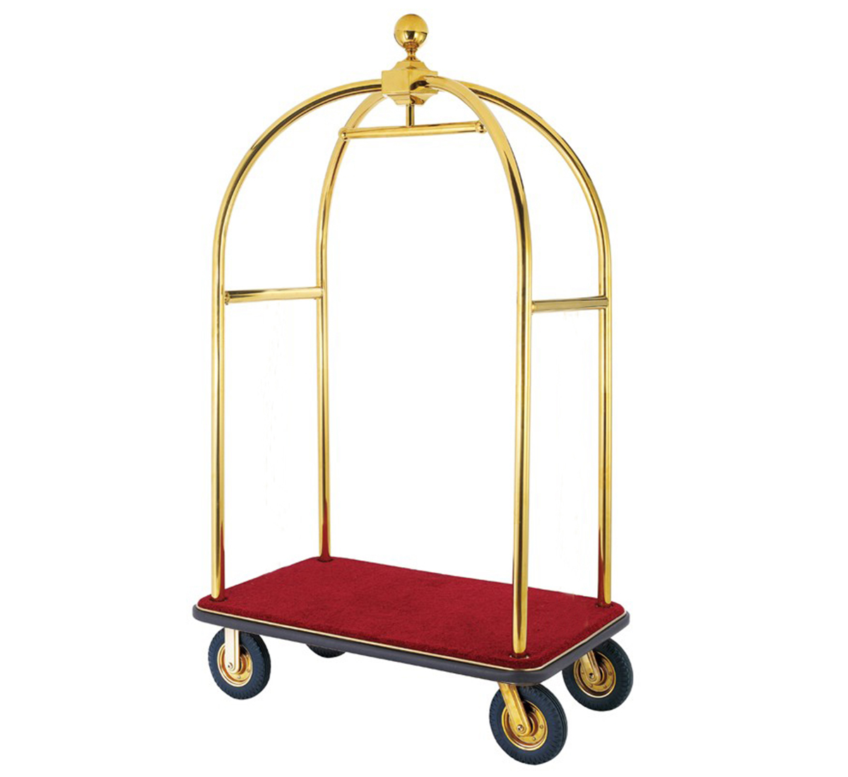 Gold Luggage Cart With Folding Option
