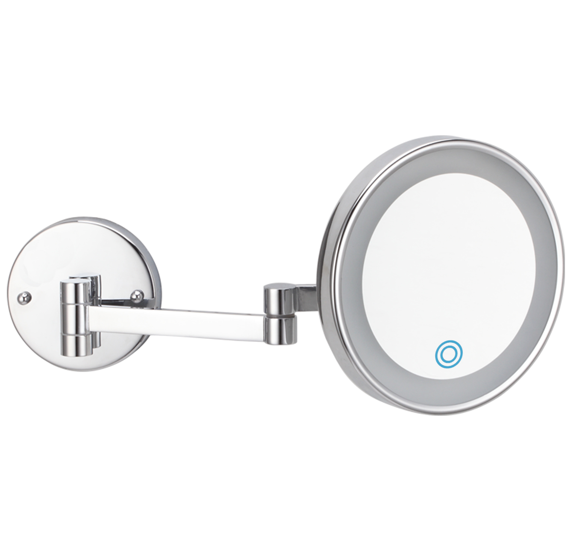Silver Round Wall Mounted Mirror
