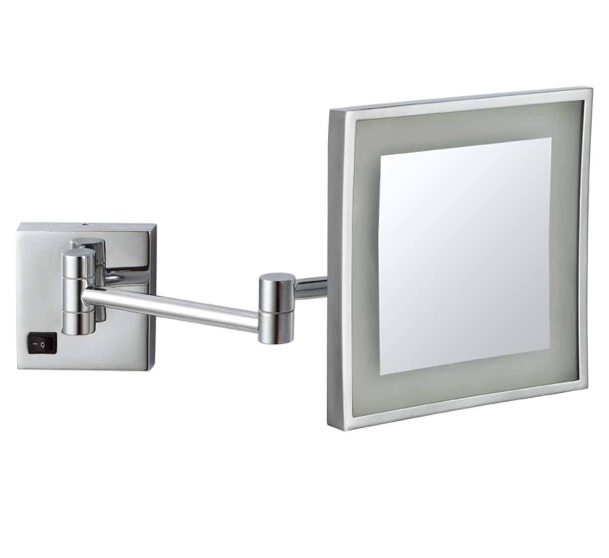 Silver Square Wall Mounted Mirror
