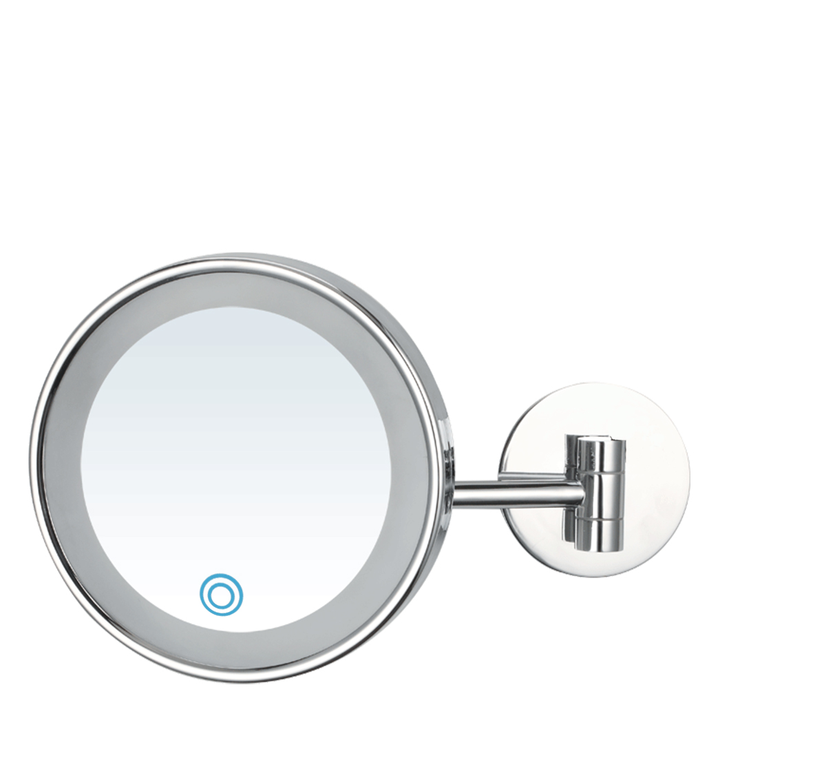 White LED 3X Round Wall Mounted Mirror
