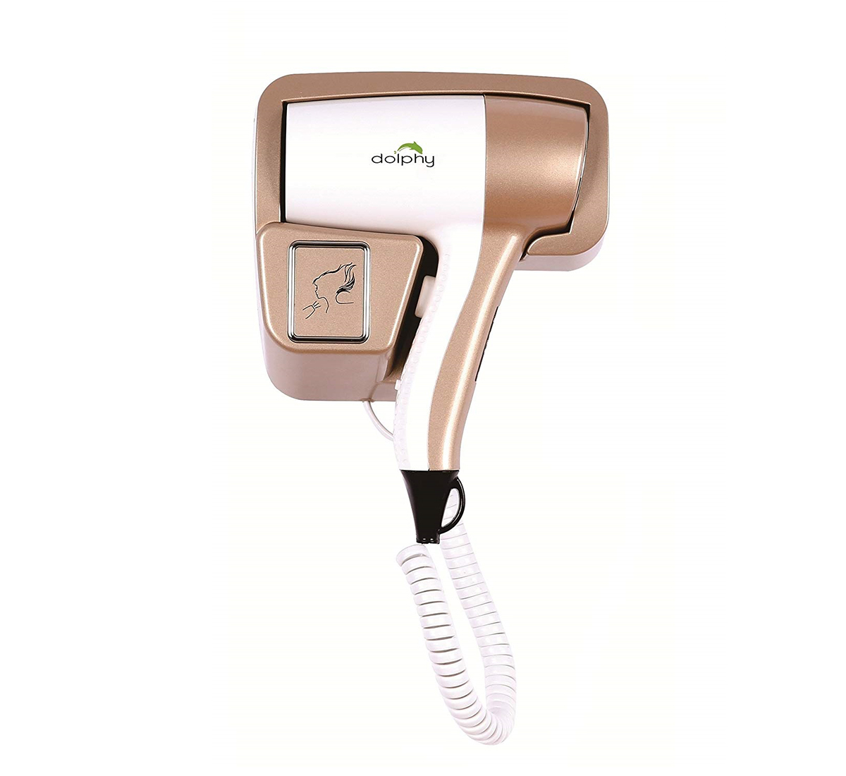 Gold and white hair dryer with 1200w