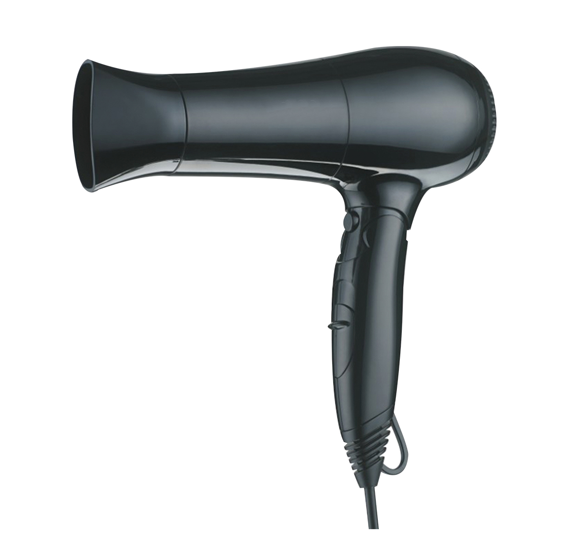 Black 1800w Foldable Abs Drawer Mounted Hair Dryer