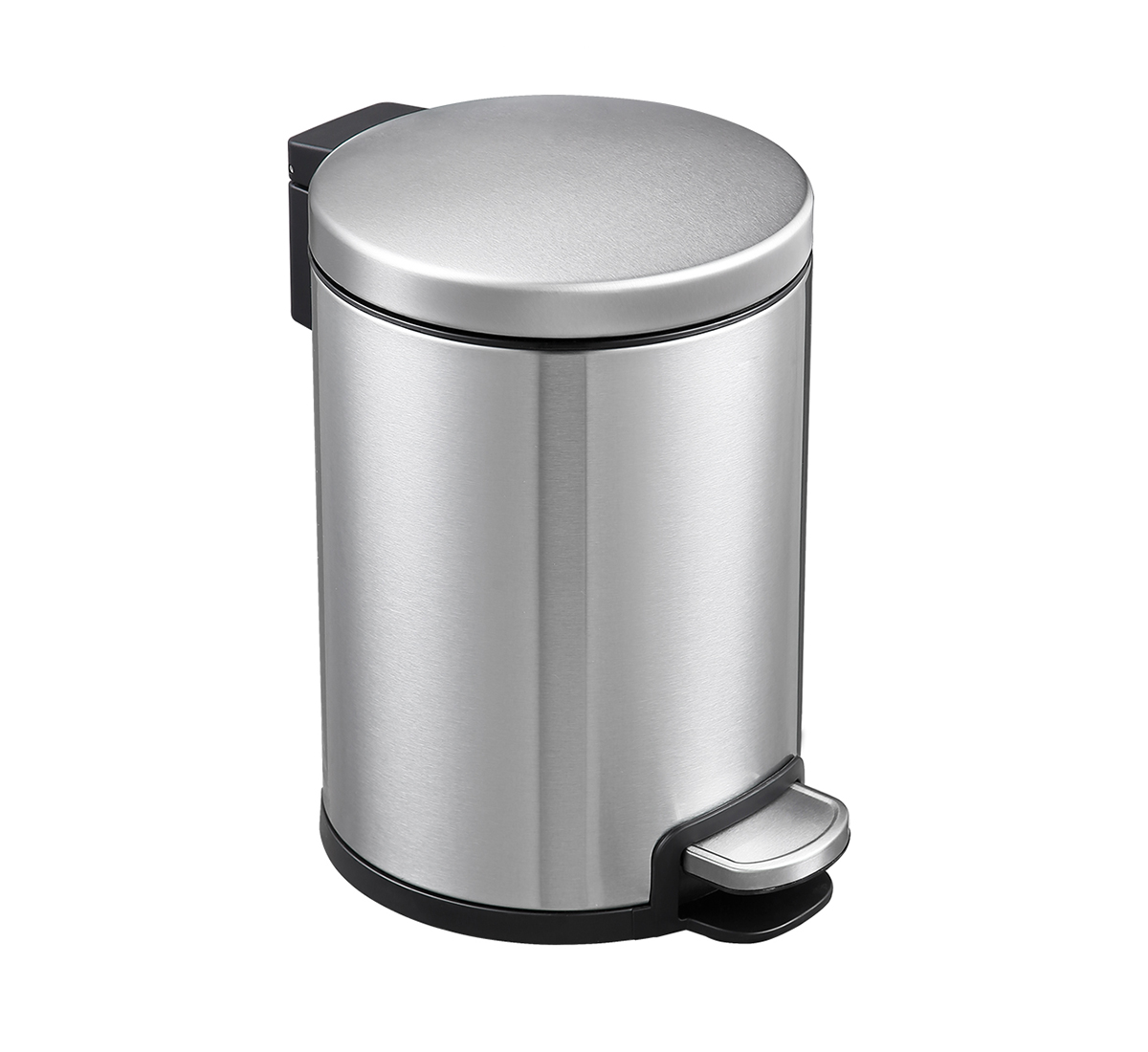 3L Round Stainless Steel Pedal Bin